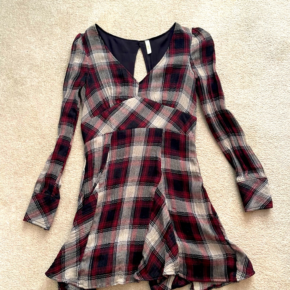 Free people plaid dress